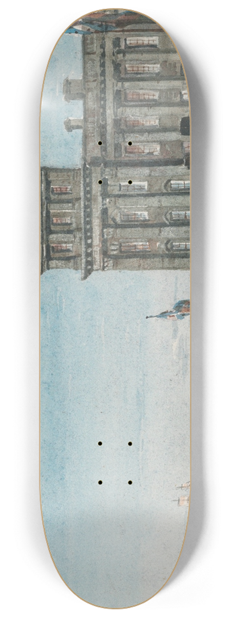 David Cox - The Old Customs House, Greenwich 8.25 inch art skate deck