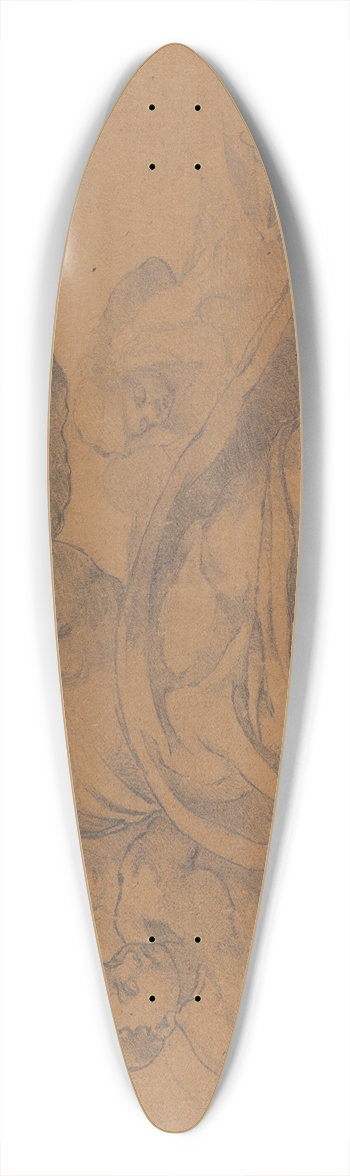 Stanisaw Wyspiaski - Bg Ojciec wedug fresku Michaa Anioa z Kaplicy Sykstyskiej 39.3 inch art pintail longboard deck