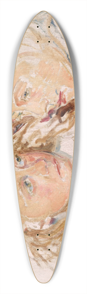 Stanisaw Wyspiaski - Double Portrait 39.3 inch art pintail longboard deck