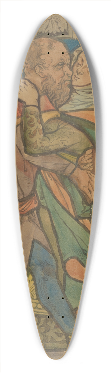 Stanisaw Wyspiaski - Spotkanie przy Zotej Bramie 39.3 inch art pintail longboard deck