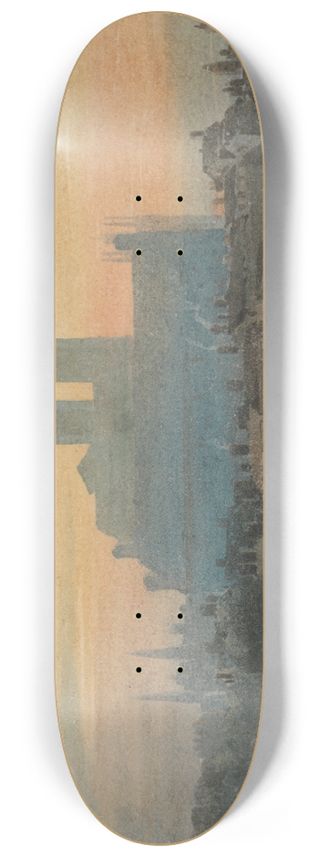 David Cox - Westminster from Lambeth 8.25 inch art skate deck