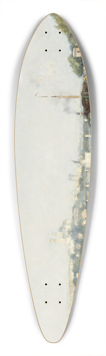 Stanislas Lpine - La Seine,  Passy 39.3 inch art pintail longboard deck