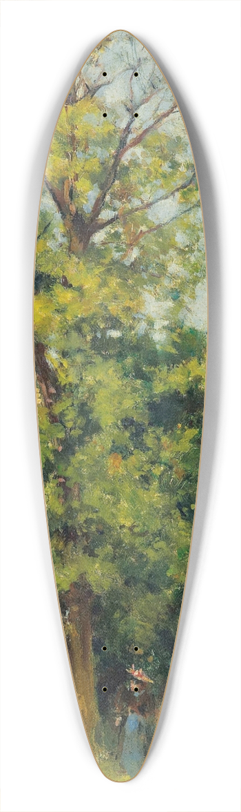 Stanislas Lpine - Le clocher de Vtheuil 39.3 inch art pintail longboard deck