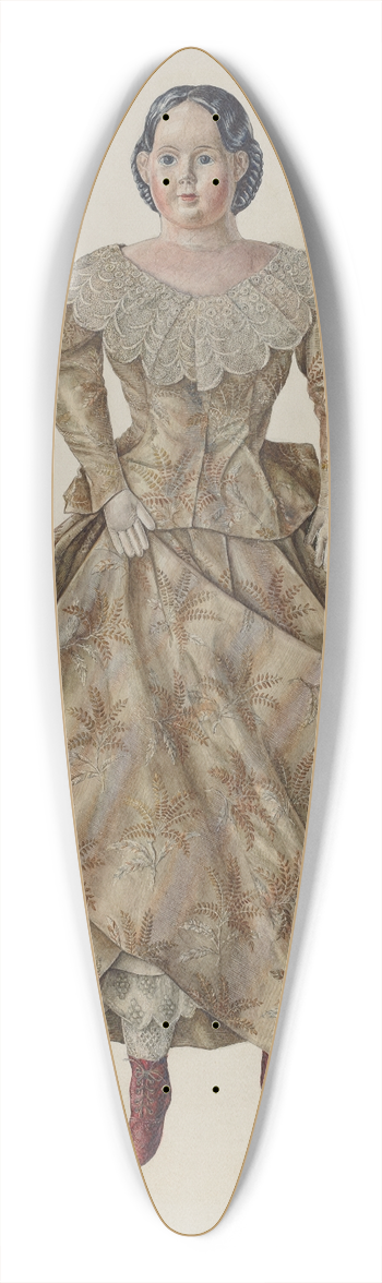 Stanley Mazur - Doll (Greiner Patented Head) 39.3 inch art pintail longboard deck
