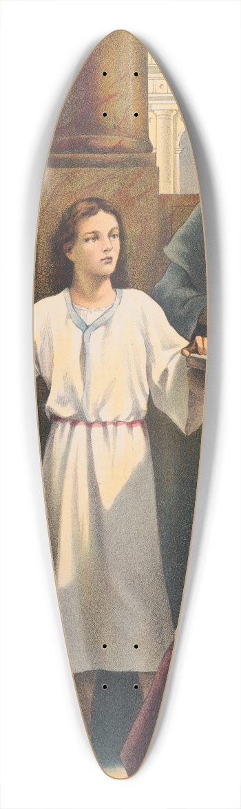 Stecher Litho. Co - The boy Jesus in the temple 39.3 inch art pintail longboard deck