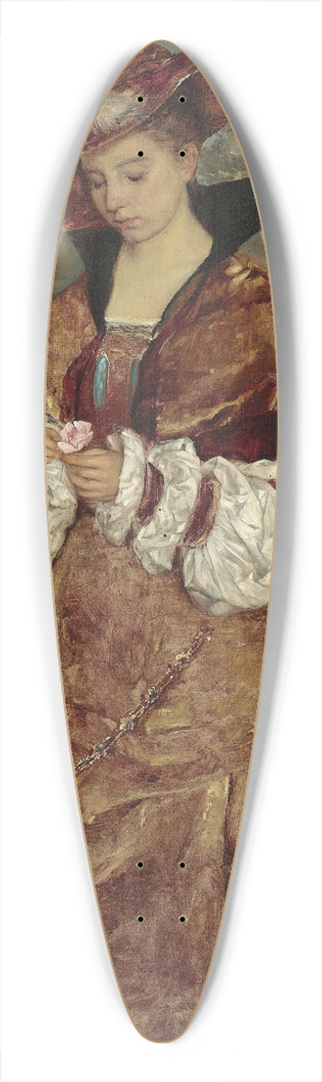 Stefan Bakaowicz - Portrait of a lady in the garden 39.3 inch art pintail longboard deck