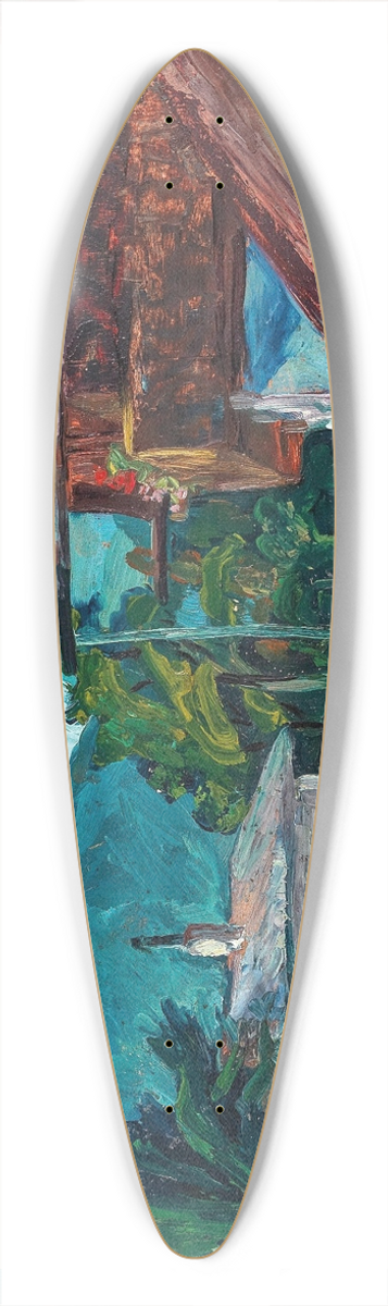 Stephanie Hollenstein - Tiroler Haus 39.3 inch art pintail longboard deck