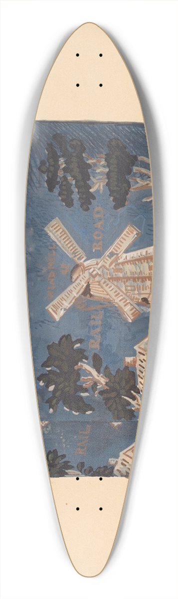 Stewart Wheeler - Bandbox 39.3 inch art pintail longboard deck