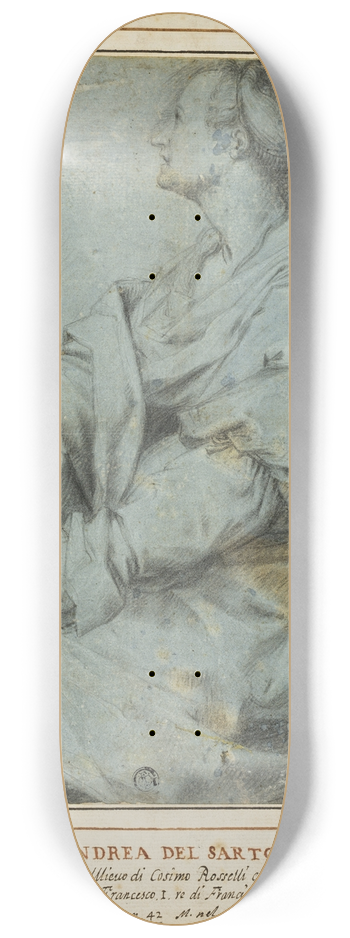 After Andrea del Sarto - Saint Mary Magdalene 8.25 inch art skate deck