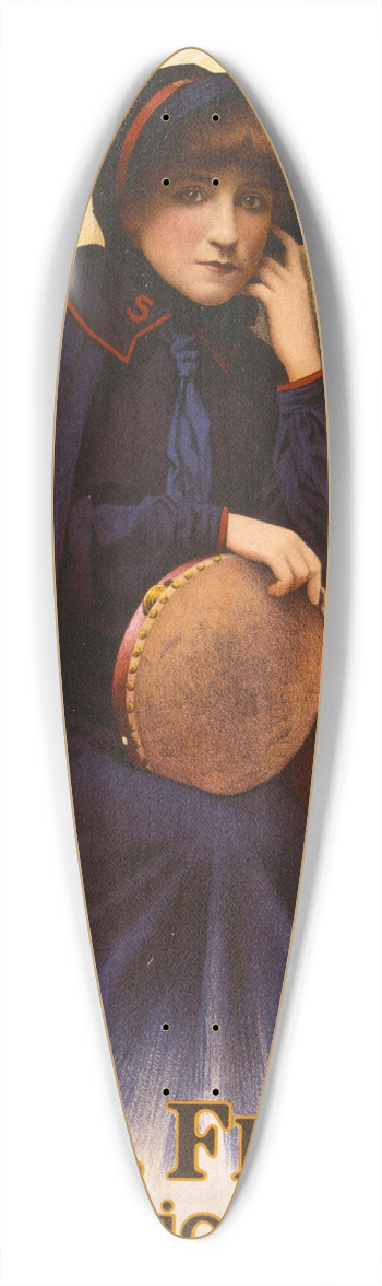 Strobridge & Co. Lith. - Salvation Nell 39.3 inch art pintail longboard deck