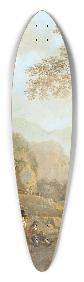 Studio of Jan Both - An ox-cart in the landscape 39.3 inch art pintail longboard deck