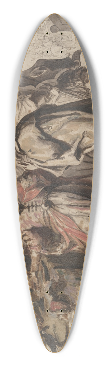 Style of Francken Family - Croesus Showing His Riches toSolon 39.3 inch art pintail longboard deck