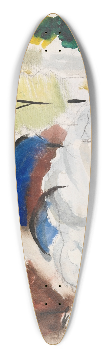 Sulho Sipil - Train 39.3 inch art pintail longboard deck