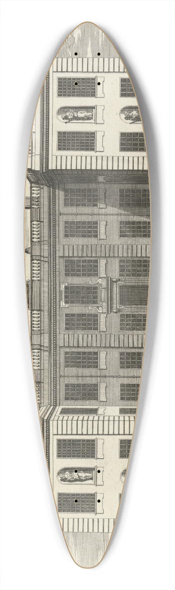 Sutton Nicholls - Marlborough House 39.3 inch art pintail longboard deck