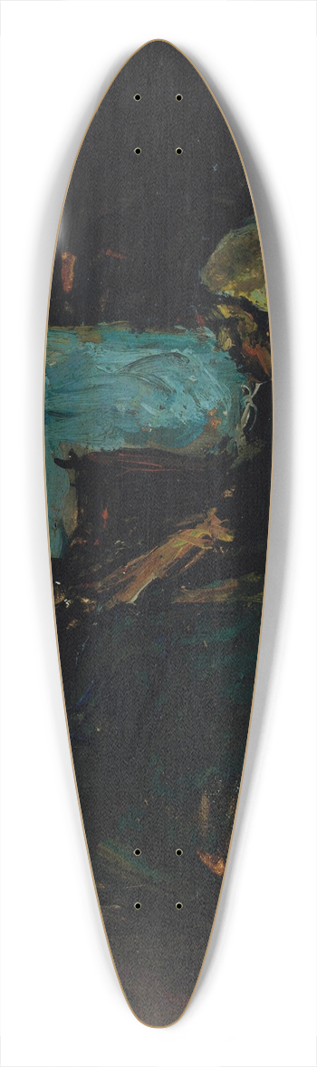 Suze Robertson - Stoking the fire 39.3 inch art pintail longboard deck
