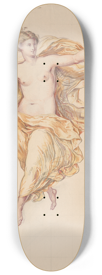 David Humbert de Superville - Dancing woman or nymph 8.25 inch art skate deck