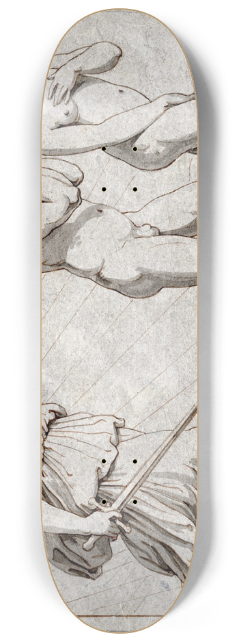 David Humbert de Superville - De engel verdrijft Adam en Eva uit het paradijs 8.25 inch art skate deck