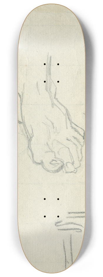 David Humbert de Superville - Een voet, krabbels 8.25 inch art skate deck