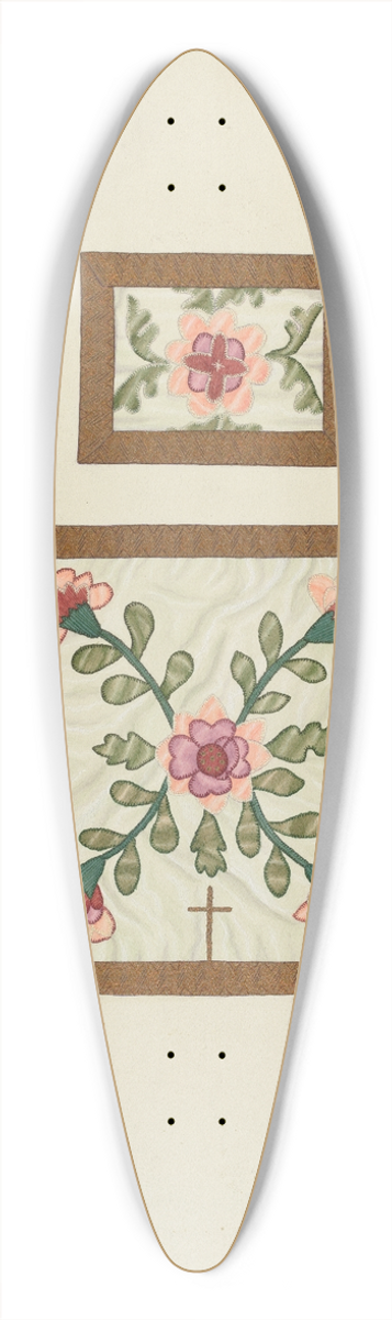 Syrena Swanson - Burse and Chalice Veil 39.3 inch art pintail longboard deck