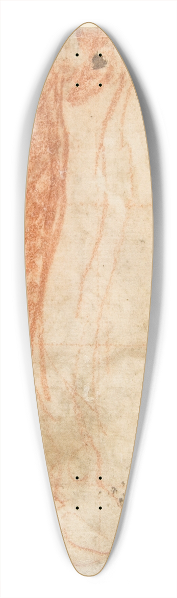 Taddeo Zuccaro - Sketch of a Leg 39.3 inch art pintail longboard deck