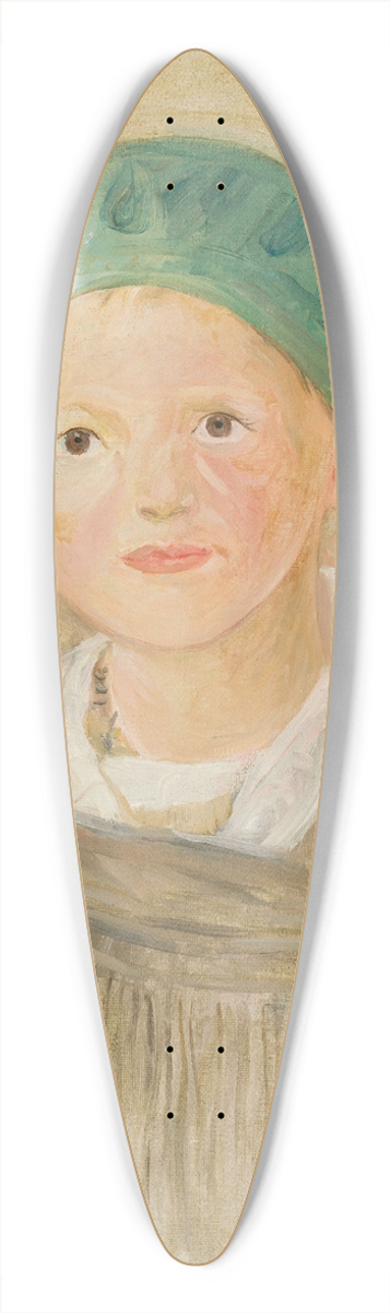 Tadeusz Makowski - Boy in a green cap 39.3 inch art pintail longboard deck