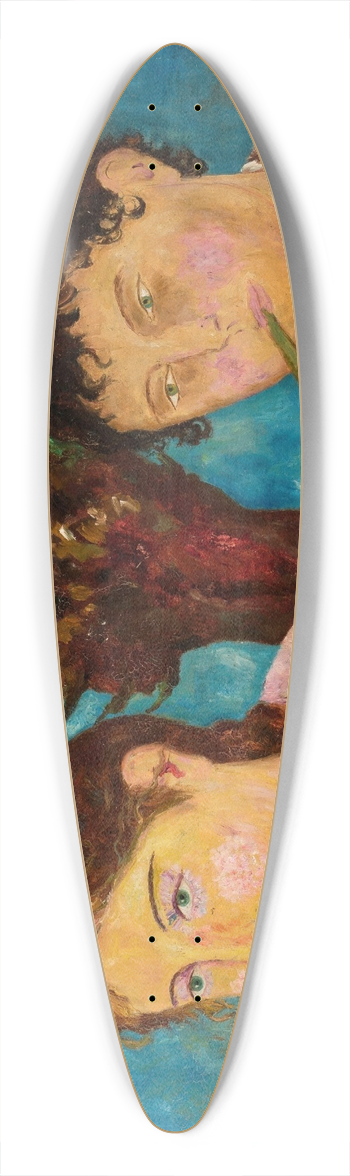 Tadeusz Makowski - Bucolic 39.3 inch art pintail longboard deck