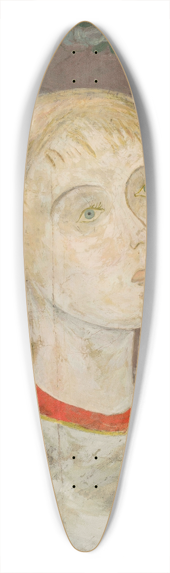 Tadeusz Makowski - Dziewczyna z girland kwiatw 39.3 inch art pintail longboard deck