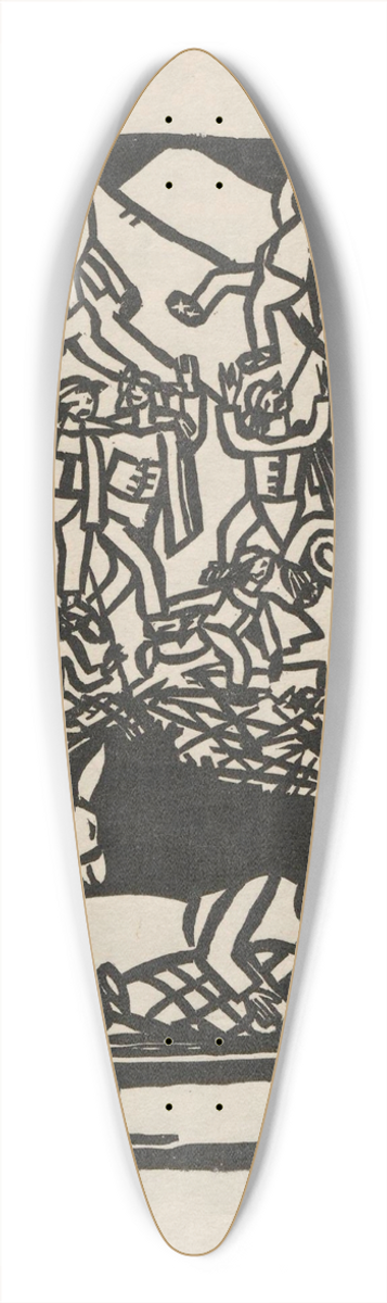Tadeusz Makowski - Hola, hola carol 39.3 inch art pintail longboard deck