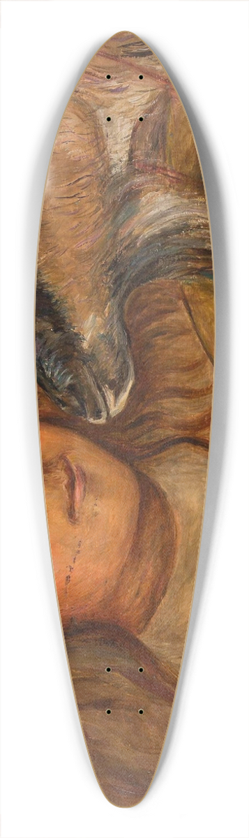Tadeusz Makowski - Little girl with a goat 39.3 inch art pintail longboard deck