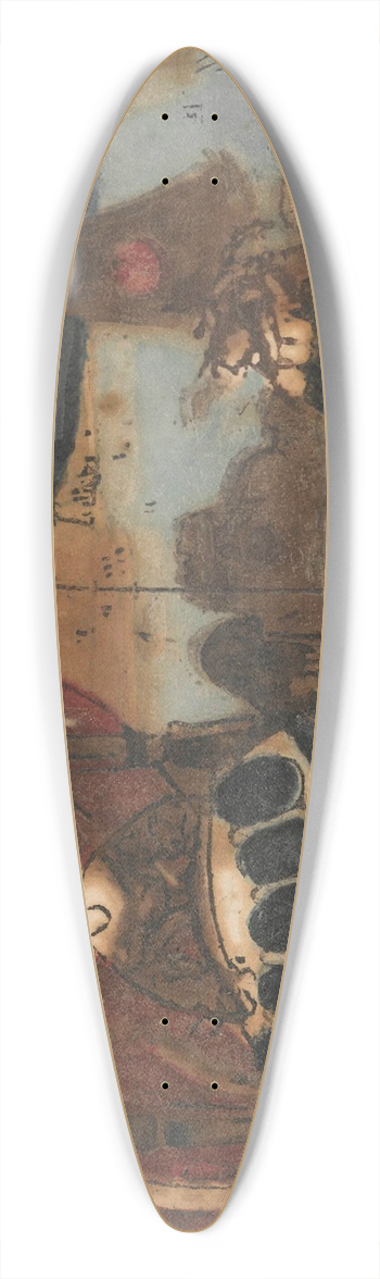 Tadeusz Makowski - Serenade. 39.3 inch art pintail longboard deck