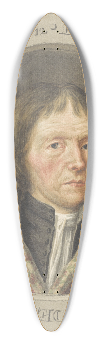 Tako Hajo Jelgersma - Portret van de schilder Lambert van Straaten 39.3 inch art pintail longboard deck