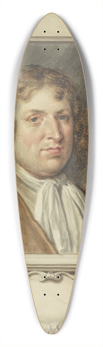 Tako Hajo Jelgersma - Portret van Victor Victors 39.3 inch art pintail longboard deck