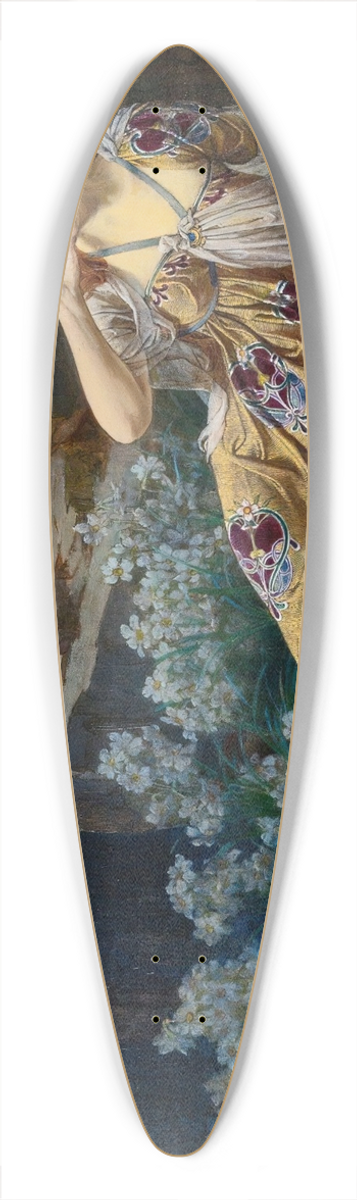 Talbot Hughes - Echo 39.3 inch art pintail longboard deck