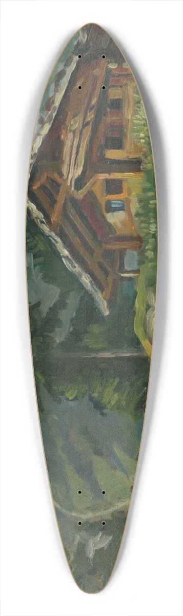 tefan Fodor - Tatransk krajina 39.3 inch art pintail longboard deck
