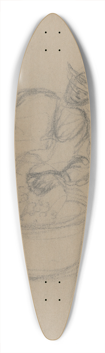 tefan Polkorb - Dumping Grapes 39.3 inch art pintail longboard deck