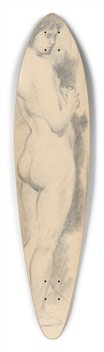 tefan Polkorb - Female Nude 39.3 inch art pintail longboard deck
