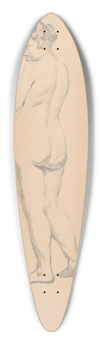 tefan Polkorb - Sketchbook with nudes 39.3 inch art pintail longboard deck