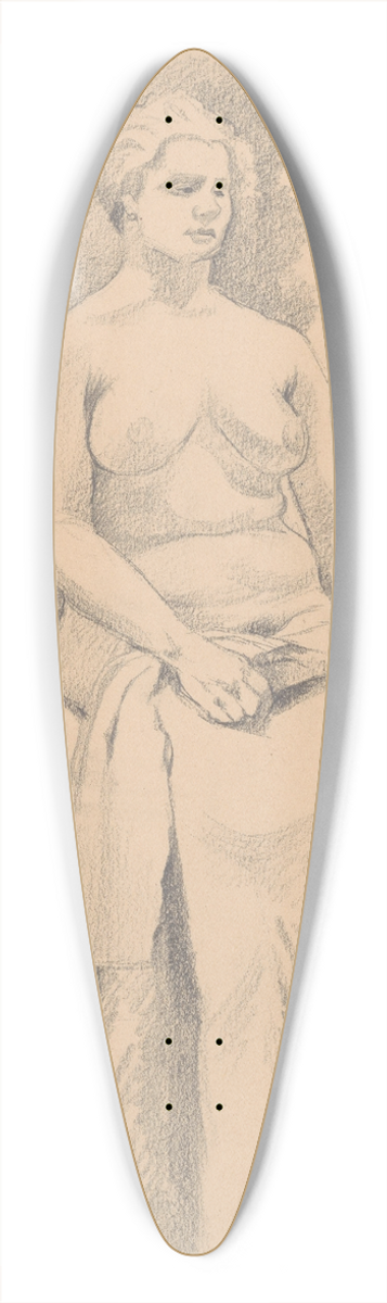 tefan Polkorb - Sketchbook with nudes 39.3 inch art pintail longboard deck