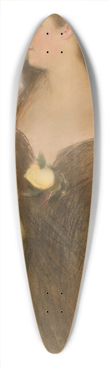 Teodor Axentowicz - Portret kobiety w balowej sukni 39.3 inch art pintail longboard deck