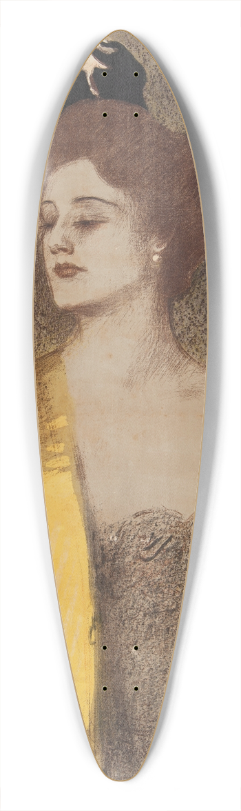Teodor Axentowicz - VII Wystawa Towarzystwa Artystw Polskich Sztuka 39.3 inch art pintail longboard deck