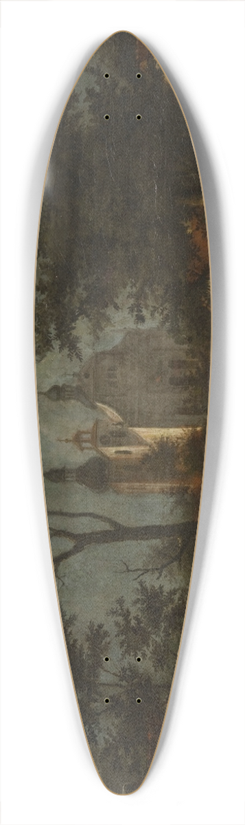 Teodor Baltazar Stachowicz - The Cameldolites Monastery at Bielany near Krakow 39.3 inch art pintail longboard deck
