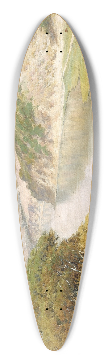 Thaddeus Welch - Landscape 39.3 inch art pintail longboard deck