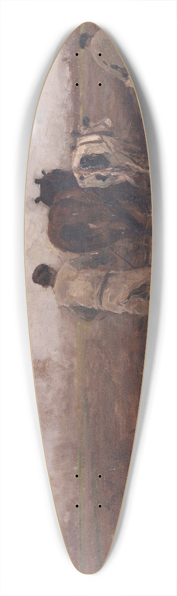 Theodoor Verstraete - Plowing the field 39.3 inch art pintail longboard deck