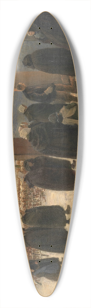 Theodoor Verstraete - To the vigil 39.3 inch art pintail longboard deck