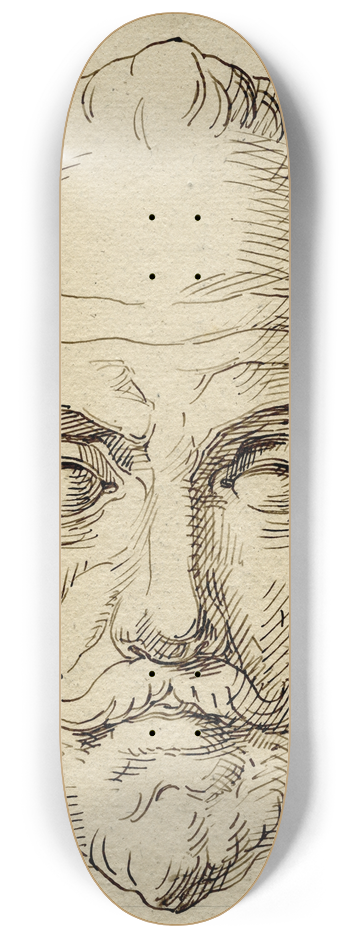 David Humbert de Superville - Kop van Willem I van Oranje, en face: sculptuur 8.25 inch art skate deck