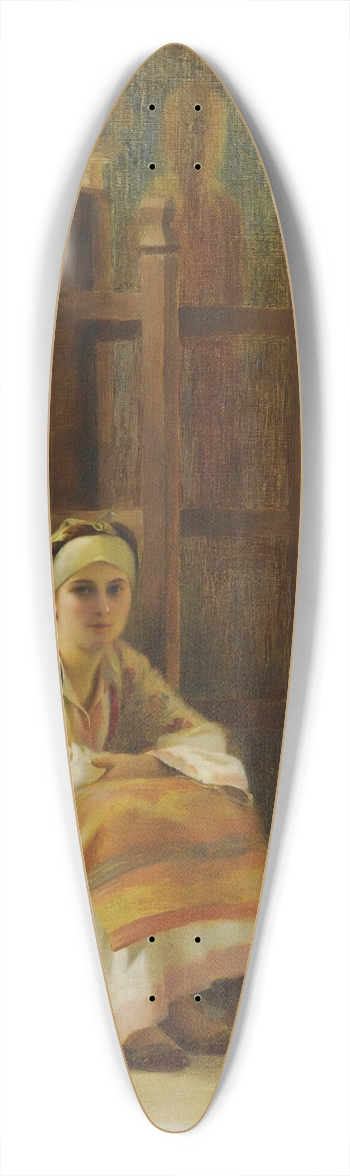 Theodoros Ralli - Young Girl In A Greek Church 39.3 inch art pintail longboard deck
