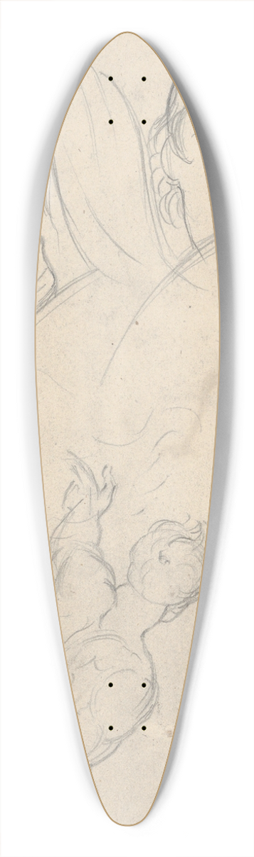 Theodor von Holst - A Group of Five Heads and Further Studies 39.3 inch art pintail longboard deck