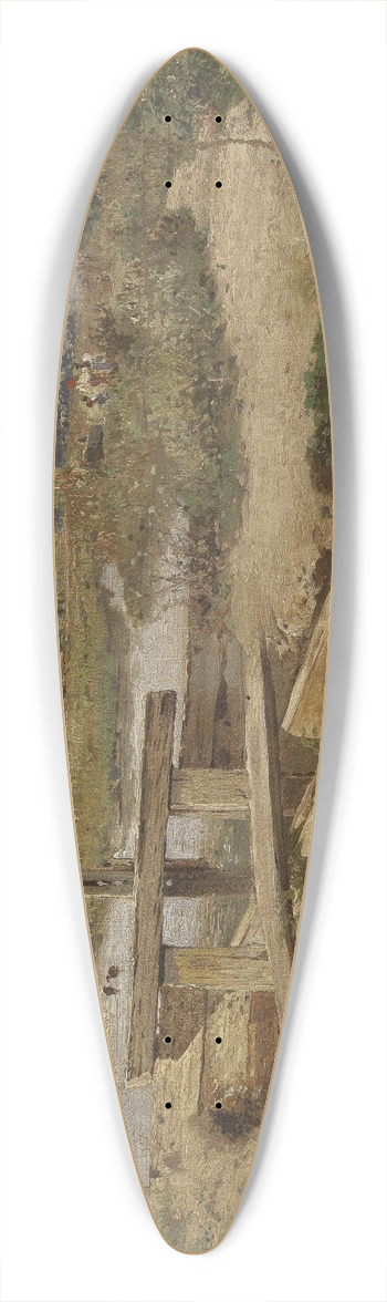 Theodor Von Hrmann - Ungarische Landschaft 39.3 inch art pintail longboard deck
