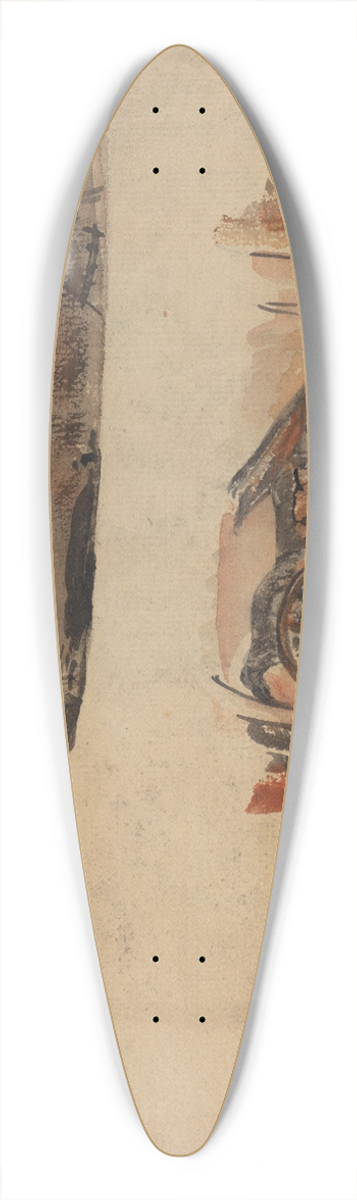 Theo Nieuwenhuis - Details van Griekse vazen 39.3 inch art pintail longboard deck