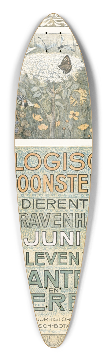 Theo van Hoytema - Affiche voor de Biologische Tentoonstelling in juni 1910 39.3 inch art pintail longboard deck